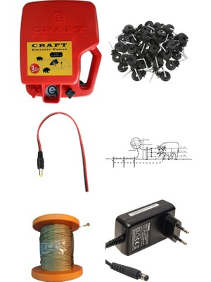 Craft 10 Dönüme Göre 14KW Elektrikli Çit Makinası Çelik Telli