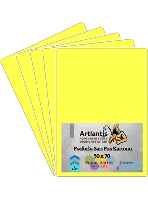 Artlantis Fon Kartonu Fosforlu Sarı 50X70 5 Adet Artlantis Fosforlu Fon Kartonu Sarı 50*70 5 Adet