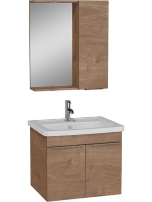 Vitra Quadrum 65 Cm Altın Meşe Banyo Dolabı Takımı 65520