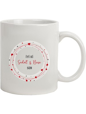 Hediye Rengi Isme Özel Kupa Bardak - Iyi Ki Sen