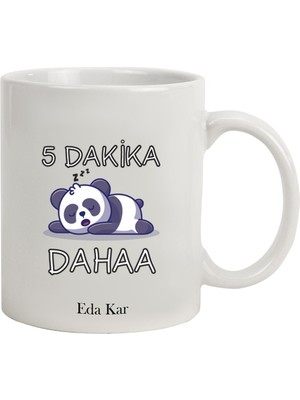 Hediye Rengi Isme Özel uykucu Panda Temalı kupa Bardak
