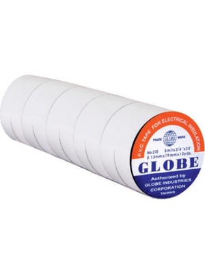 Globe Izole Elektrik Bandı 10'lu (Beyaz)