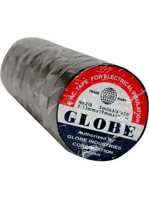 Globe Izole Elektrik Bandı 10'lu (Siyah)
