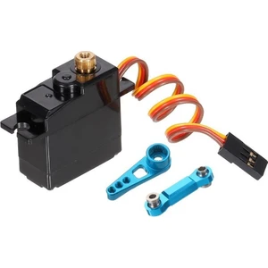 Shuai Yan Wltoys Için Servo Kol Servo Çubuk ile Üç Telli Metal Dişli Servo 144001 124019 124018 A959-B A959 Rc Araba Yükseltme Parçaları