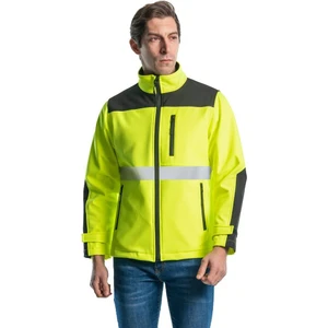 Şensel, Reflektörlü Softshell Mont, Sarı -91E2666- Su İtici
