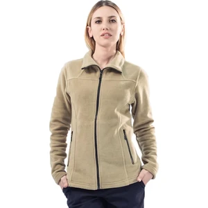 Şensel, Kadın Polar Mont, Bej -99E311- Cepli, Fermuarlı, Outdoor