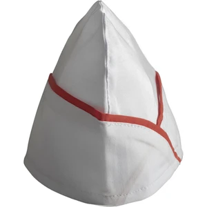 Şensel, Kep, Beyaz, Kırmızı Biyeli -4E210- Aşçı Kepi, İş Kıyafeti