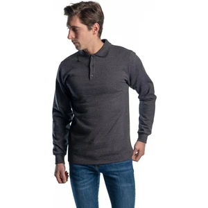 Şensel, Sweatshirt, Koyu Gri, Polo Yaka -107E5432- Pamuklu