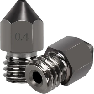 Shuai Yan 3D Yazıcı Cr-10 / Ender 3/5, Ender 3/v2 Ender3 Pro, Prusa I3 Için 2 Adet 0.4mm Sertleştirilmiş Çelik Mk8 Extruder Nozulu