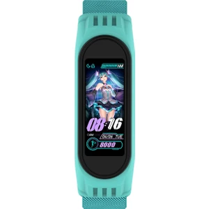 Puluz Xiaomi Mi Band Için 3/4/5 Dimi 8-Şekilli Toka Kordonlu Saat Deniz Yeşili