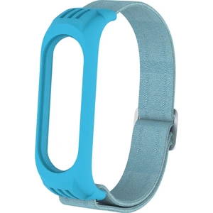 Puluz Xiaomi Mi Band Için 3/4/5 Dimi 8-Şekilli Toka Kordonlu Saat Açık Mavi