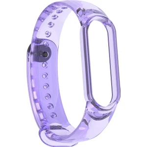 Puluz Xiaomi Mi Band 6/5/4/3 Tpu Kordonlu Saat Için Mor