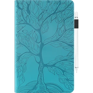 Puluz Amazon Kindle Paperwhite 5 2021 Için Hayat Ağacı Tablet Kılıf - Açık Mavi (Yurt Dışından)