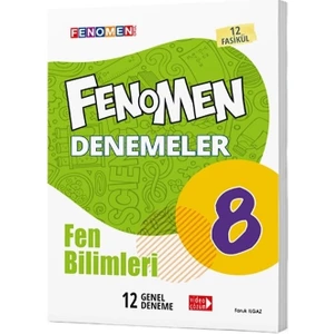 Fenomen Yayıncılık Fenomen 8. Sınıf LGS Fen Bilimleri 12 Deneme