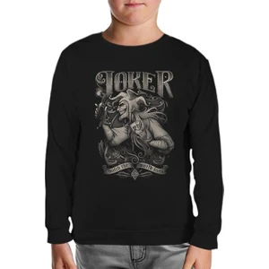 Joker Siyah Çocuk Sweatshirt
