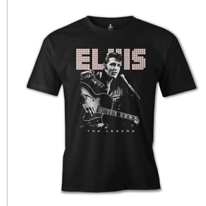 Elvis Presley - The Legend Siyah Erkek Tshirt