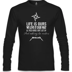 Metallica - Nothing Else Matters Siyah Erkek Sweatshirt