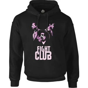 Fight Club - Smoky Siyah Erkek Fermuarsız Kapşonlu
