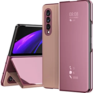 Samsung Galaxy Z Fold 3 5g Için Pu Deri Stand Işlevli Telefon Kılıfı (Yurt Dışından)