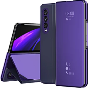 Samsung Galaxy Z Fold 3 5g Için Pu Deri Stand Işlevli Telefon Kılıfı (Yurt Dışından)