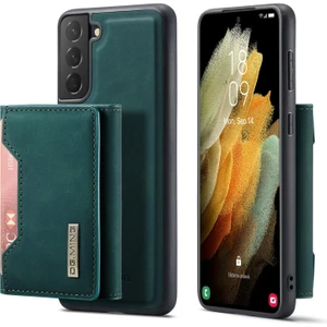 M2 Serisi Hibrit Samsung Galaxy S21 Fe Için Telefon Kılıfı - Yeşil (Yurt Dışından)