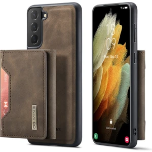 M2 Serisi Hibrit Samsung Galaxy S21 Fe Için Telefon Kılıfı - Koyu Kahverengi (Yurt Dışından)