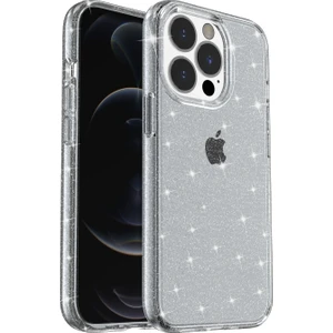 Apple iPhone 13 Pro Max 6.7 Inç Uyumlu Simli Sararma Önleyici Tpu Yumuşak Koruyuculu Telefon Kılıfı - Şeffaf Siyah (Yurt Dışından)