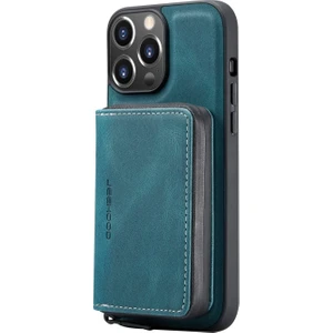 Apple iPhone 13 Pro Max Için 2'si 1 Arada Ayrılabilir Manyetik Kartlıklı Düşmeye Dayanıklı Pu Deri Kaplamalı Tpu Kılıf - Yeşil (Yurt Dışından)