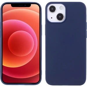 Apple iPhone 13 Için Mat Yumuşak Tpu Telefon Kılıfı - Koyu Mavi (Yurt Dışından)