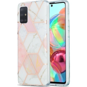 Samsung Galaxy A71 Için Mermer Desenli Kılıf - Pembe (Yurt Dışından)
