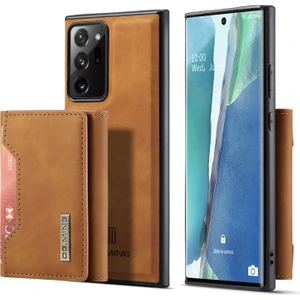 M2 Serisi Deri Samsung Galaxy NOTE20 Ultra Için Telefon Kılıfı - Kahverengi (Yurt Dışından)