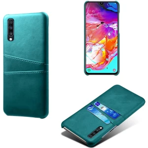 Pu Deri Kaplamalı Samsung Galaxy A70 Için Telefon Kılıfı - Yeşil (Yurt Dışından)