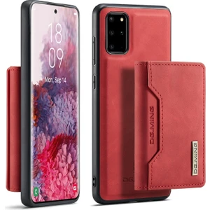 M2 Serisi Deri Kaplamalı Hibrit Samsung Galaxy S20 Plus Için Telefon Kılıfı - Kırmızı (Yurt Dışından)