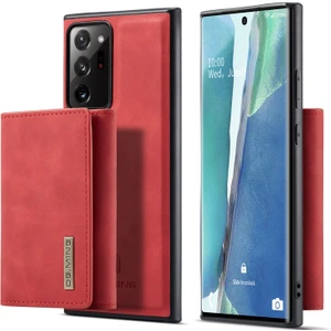 M1 Serisi Pu Deri Kaplamalı Tpu + Pc Samsung Galaxy NOTE20 Ultra Için Telefon Kılıfı - Kırmızı (Yurt Dışından)