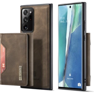 M2 Serisi Deri Samsung Galaxy NOTE20 Ultra Için Telefon Kılıfı - Koyu Kahverengi (Yurt Dışından)