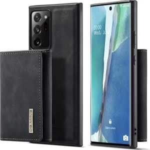 M1 Serisi Pu Deri Kaplamalı Tpu + Pc Samsung Galaxy NOTE20 Ultra Için Telefon Kılıfı - Siyah (Yurt Dışından)