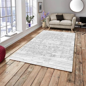 Meka Home Meka Gri Model Lastikli Kadife Halı Örtüsü
