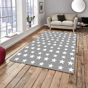 Meka Home Yıldız Model Kadife Lastikli Halı Örtüsü