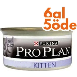 Pro Plan Kitten Tavuk Etli Yavru Kedi Konservesi 85 gr - 6 Al 5 Öde