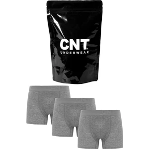 Cnt Erkek Düz Likralı 3'lü Boxer