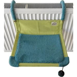 Akat Cosy Yeni Tip Ince Kaloriferler Için Akat Cosy Comfort Kedi Kalorifer Yatağı (Yeşil)