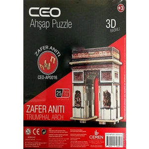 Ahşap Puzzle 25 Parça Zafer Anıtı