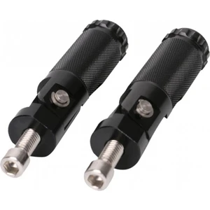 2 Adet Alüminyum Motosiklet Motocross Ayak Kazık Footrest Footpegs Siyah