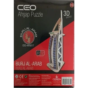 Ahşap Puzzle 27 Parça Burj Al-Arab