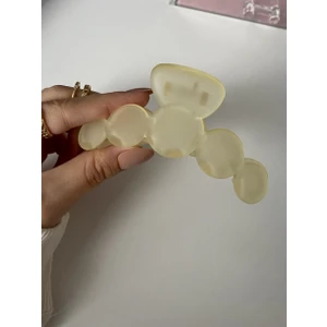 Youes Jewelry Pastel Sarı Mandal Toka