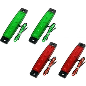 4x 12 V LED Gezinme Çapa Işık Kiti - Port / Sancak / Tekne / Deniz Kıç Işık