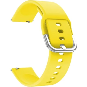 Huawei Watch Gt 3 46MM Uyumlu 22MM Silikon Kordon (Sarı)