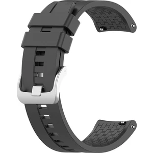 Huawei Watch GT 4 / GT 3 46MM ile Uyumlu 22MM Silikon Kordon Siyah
