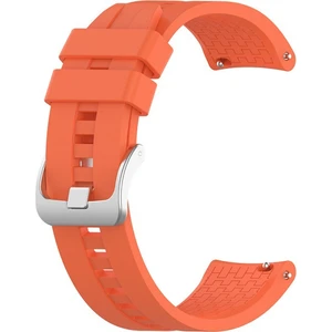 Huawei Watch GT 6 / GT 5 / GT 4 / GT 3 46MM ile Uyumlu 22MM Silikon Kordon Turuncu