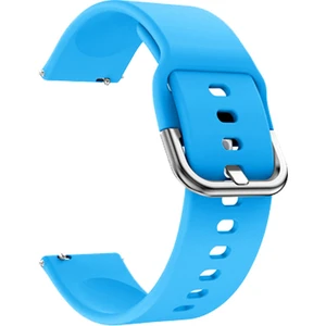 Honor Watch Magic 2 (46MM) Uyumlu 22MM Silikon Kordon (Açık Mavi)